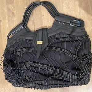 Botkier Leather and Canvas Purse